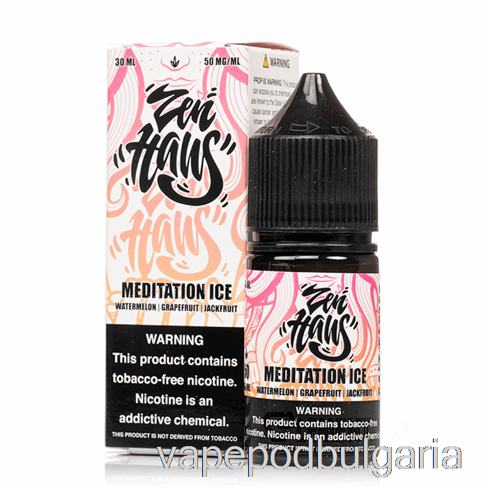 Vape 10000 Дръпки медитационен лед - Zen Haus соли - 30ml 50mg
